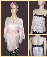 2 Piece Night Gown Set with Robe & Tank Top