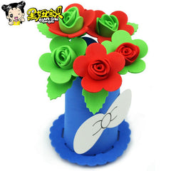 DIY EVA Foam Flower Vase Craft Kit – Creative Kids Activity Set