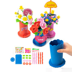DIY EVA Foam Flower Vase Craft Kit – Creative Kids Activity Set