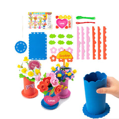 DIY EVA Foam Flower Vase Craft Kit – Creative Kids Activity Set