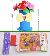 DIY EVA Foam Flower Vase Craft Kit – Creative Kids Activity Set