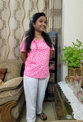 Floral Cotton 2-Piece Nightwear Set – Soft, Comfy & Relaxed Fit