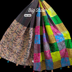 Handmade Silk Stole- While style meets utility-Big Size-2682