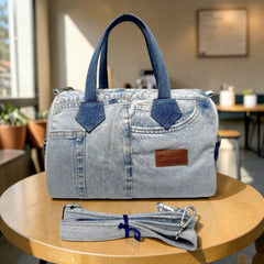Buttercup- Stylish Denim Duffle Bag