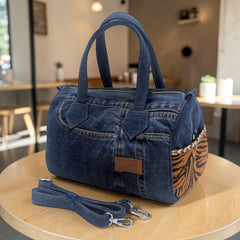 Buttercup- Stylish Denim Duffle Bag