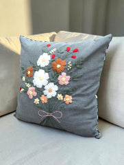 Hand-Stitched No Two Alike Jeans Cushion Cover_ CC-14