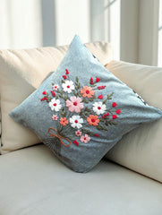 Hand-Stitched No Two Alike Jeans Cushion Cover_ CC-30