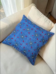 Hand-Stitched No Two Alike Jeans Cushion Cover_ CC-11