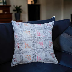 Hand-Stitched No Two Alike Jeans Cushion Cover_ CC-12