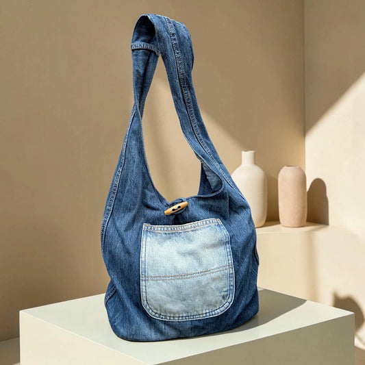 Denim Hippe- Pocket Boho Bag DH-07