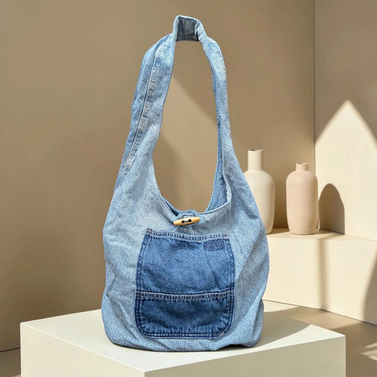 Denim Hippe- Pocket Boho Bag DH-14