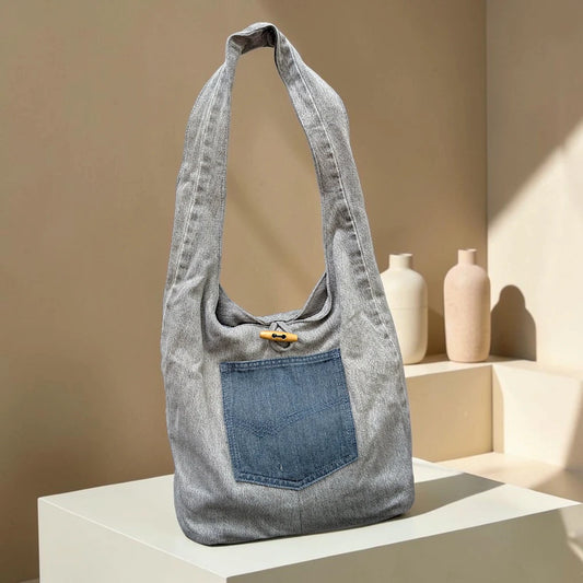 Denim Hippe- Pocket Boho Bag DH-11