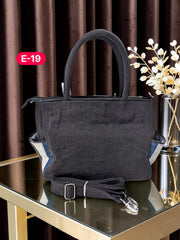 Irha-Patchwork Denim Tote Bag-E19