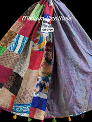 Handmade Silk Stole- While style meets utility- Medium Size-2709