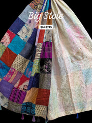 Handmade Silk Stole- While style meets utility-Big Size-2745