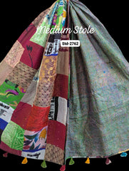 Handmade Silk Stole- While style meets utility- Medium Size-2762