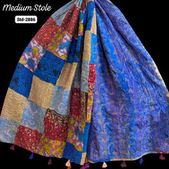 Handmade Silk Stole- While style meets utility- Medium Size-2886
