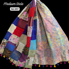 Handmade Silk Stole- While style meets utility- Medium Size-2897