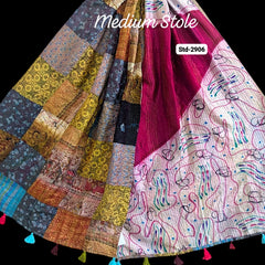 Handmade Silk Stole- While style meets utility- Medium Size-2906
