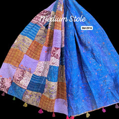 Handmade Silk Stole- While style meets utility- Medium Size-2916