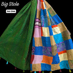 Handmade Silk Stole- While style meets utility-Big Size-2946