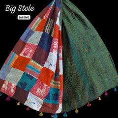 Handmade Silk Stole- While style meets utility-Big Size-2962