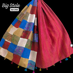 Handmade Silk Stole- While style meets utility-Big Size-2965