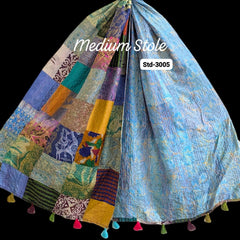 Handmade Silk Stole- While style meets utility- Medium Size-3005