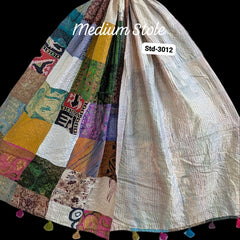 Handmade Silk Stole- While style meets utility- Medium Size-3012