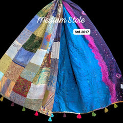 Handmade Silk Stole- While style meets utility- Medium Size-3017