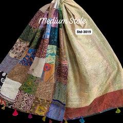 Handmade Silk Stole- While style meets utility- Medium Size-3019