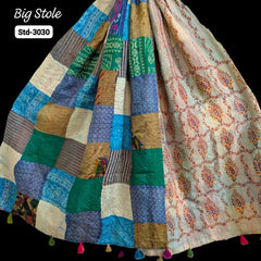 Handmade Silk Stole- While style meets utility-Big Size-3030