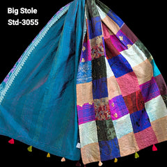 Handmade Silk Stole- While style meets utility-Big Size-3055