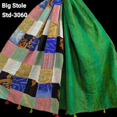 Handmade Silk Stole- While style meets utility-Big Size-3060