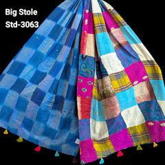 Handmade Silk Stole- While style meets utility-Big Size-3063