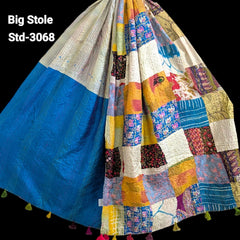 Handmade Silk Stole- While style meets utility-Big Size-3068