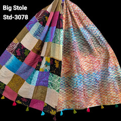 Handmade Silk Stole- While style meets utility-Big Size-3078