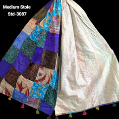 Handmade Silk Stole- While style meets utility- Medium Size-3087