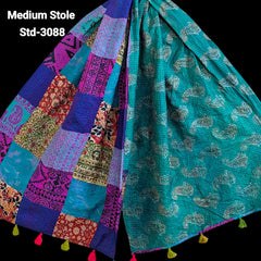 Handmade Silk Stole- While style meets utility- Medium Size-3088