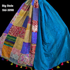 Handmade Silk Stole- While style meets utility-Big Size-3098