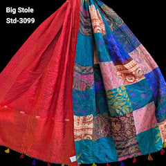 Handmade Silk Stole- While style meets utility-Big Size-3099