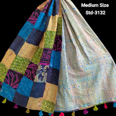 Handmade Silk Stole- While style meets utility- Medium Size-3132