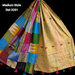 Handmade Silk Stole- While style meets utility- Medium Size-3201