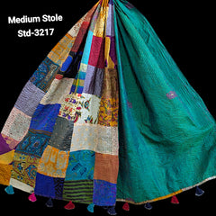 Handmade Silk Stole- While style meets utility- Medium Size-3217