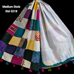 Handmade Silk Stole- While style meets utility- Medium Size-3218