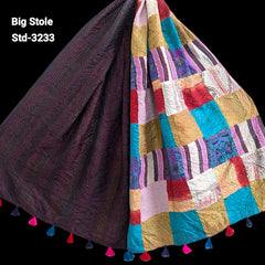 Handmade Silk Stole- While style meets utility-Big Size-3233
