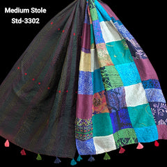 Handmade Silk Stole- While style meets utility- Medium Size-3302