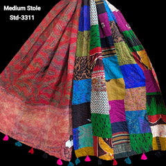 Handmade Silk Stole- While style meets utility- Medium Size-3311