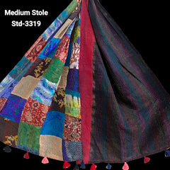 Handmade Silk Stole- While style meets utility- Medium Size-3319