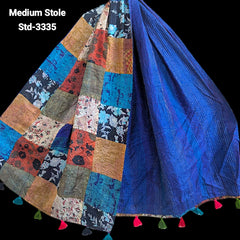 Handmade Silk Stole- While style meets utility- Medium Size-3335